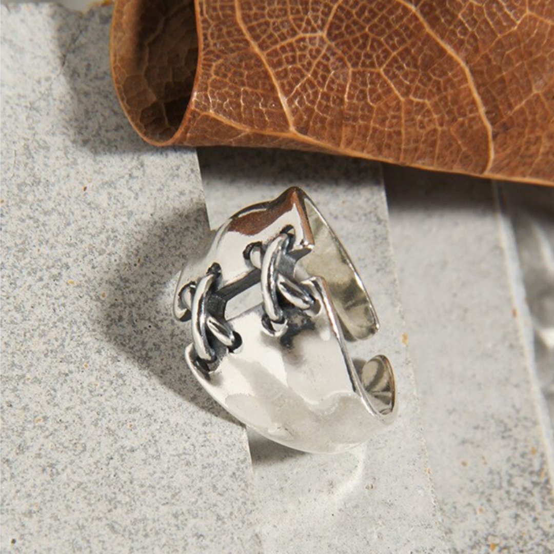 Alesia 925 Sterling Silver Adjustable Ring - Rings - Pretland | Spiritual Crystals & Jewelry