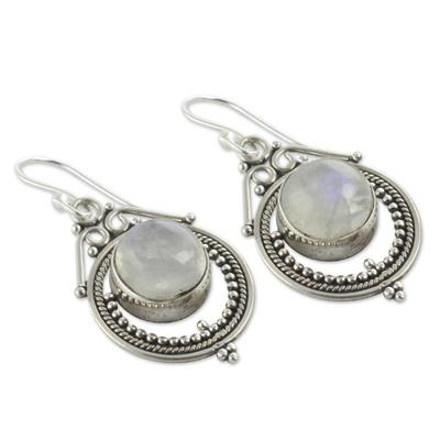 Magical Eyes Moonstone Earrings - Earrings - Pretland | Spiritual Crystals & Jewelry