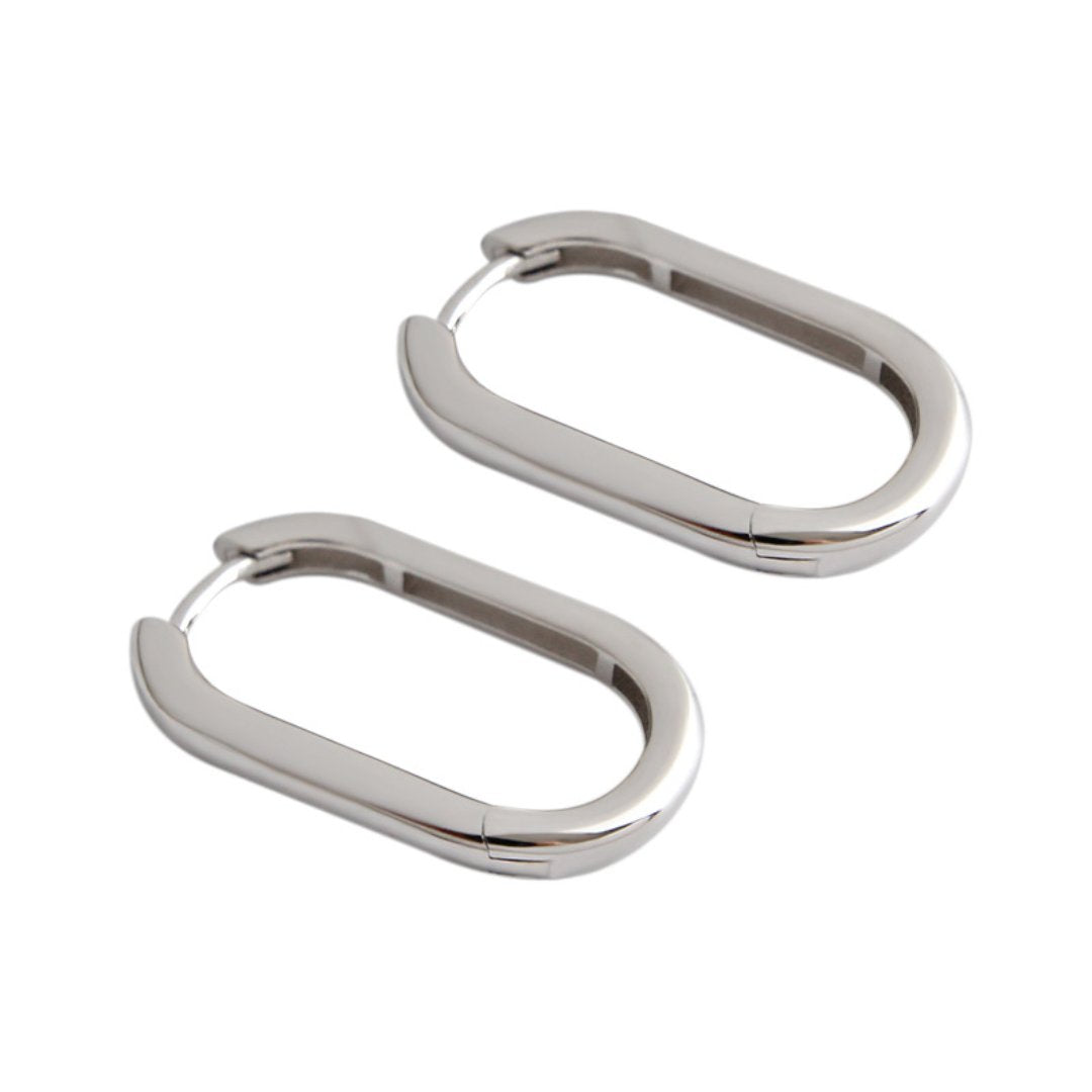 Lilith 925 Sterling Silver Earrings - Hoop Earrings - Pretland | Spiritual Crystals & Jewelry
