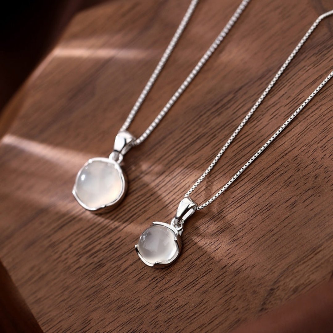 Elegant Moonstone Silver Plated Necklace - Necklaces - Pretland | Spiritual Crystals & Jewelry