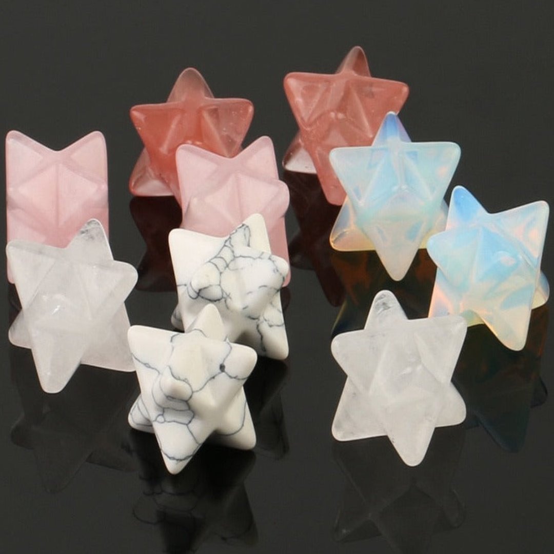 Calming Merkaba Crystal Stars - Natural Stones - Pretland | Spiritual Crystals & Jewelry