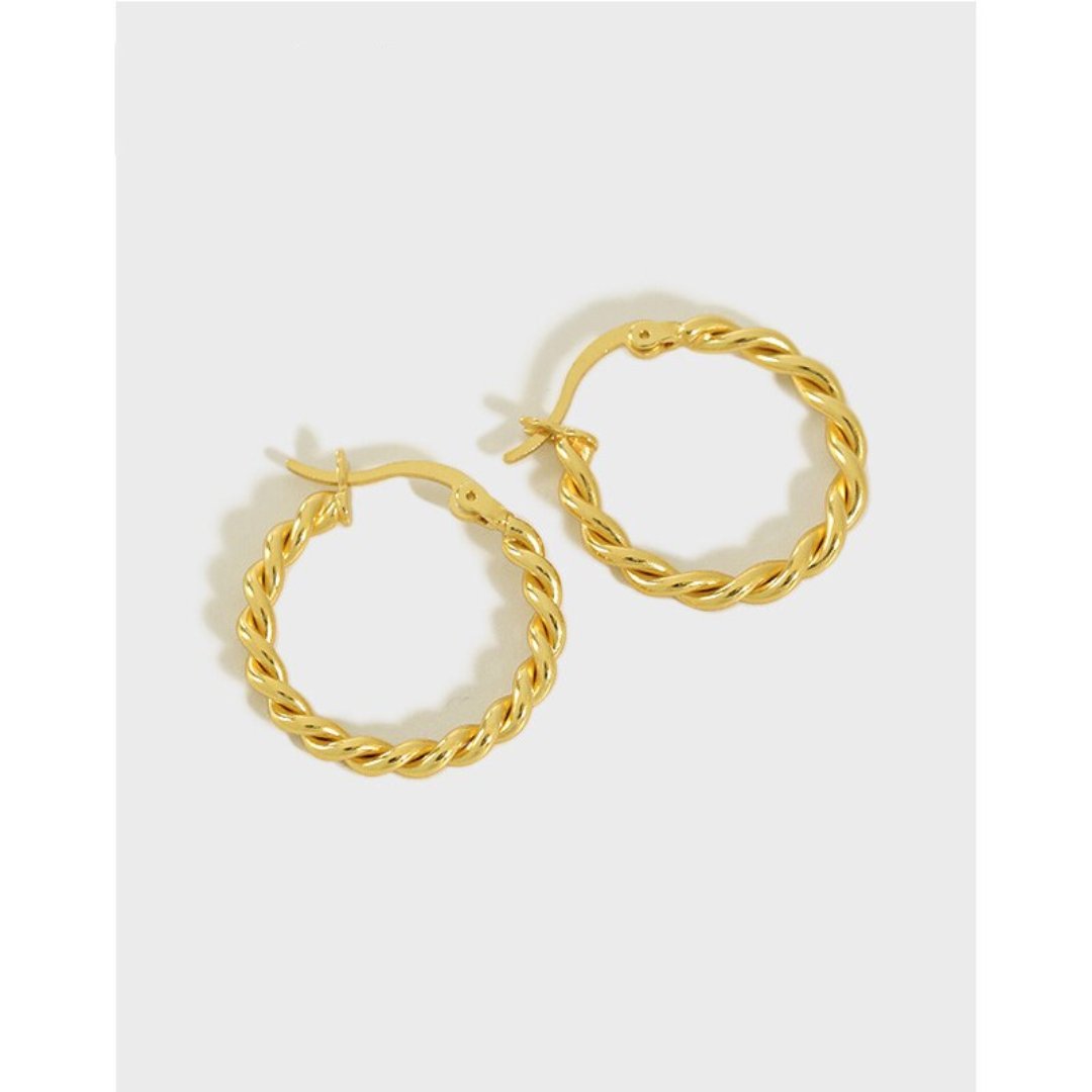 Venus 925 Sterling Silver Earrings - Hoop Earrings - Pretland | Spiritual Crystals & Jewelry