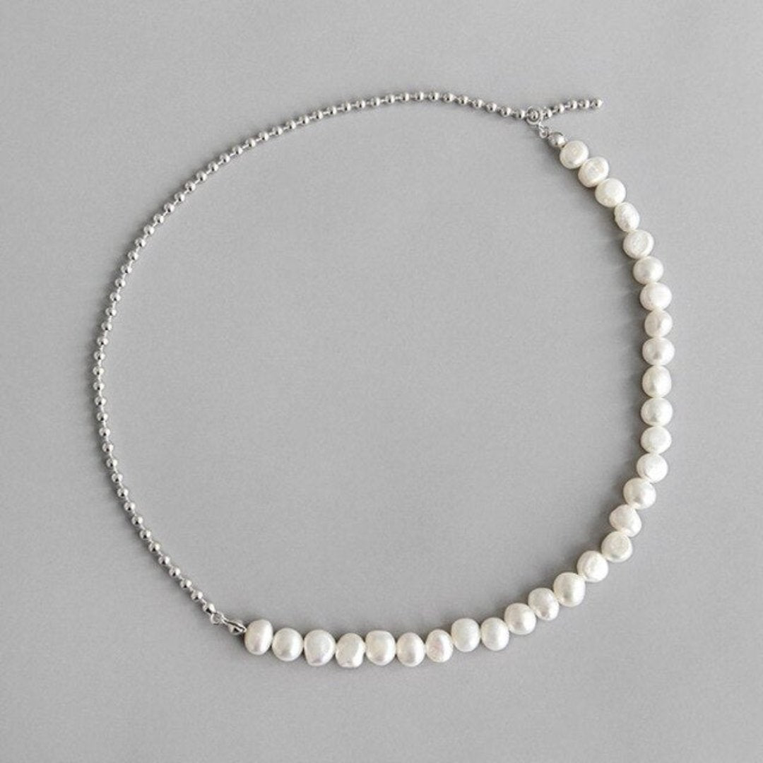 Lily Pearl 925 Sterling Silver Necklace - Necklaces - Pretland | Spiritual Crystals & Jewelry