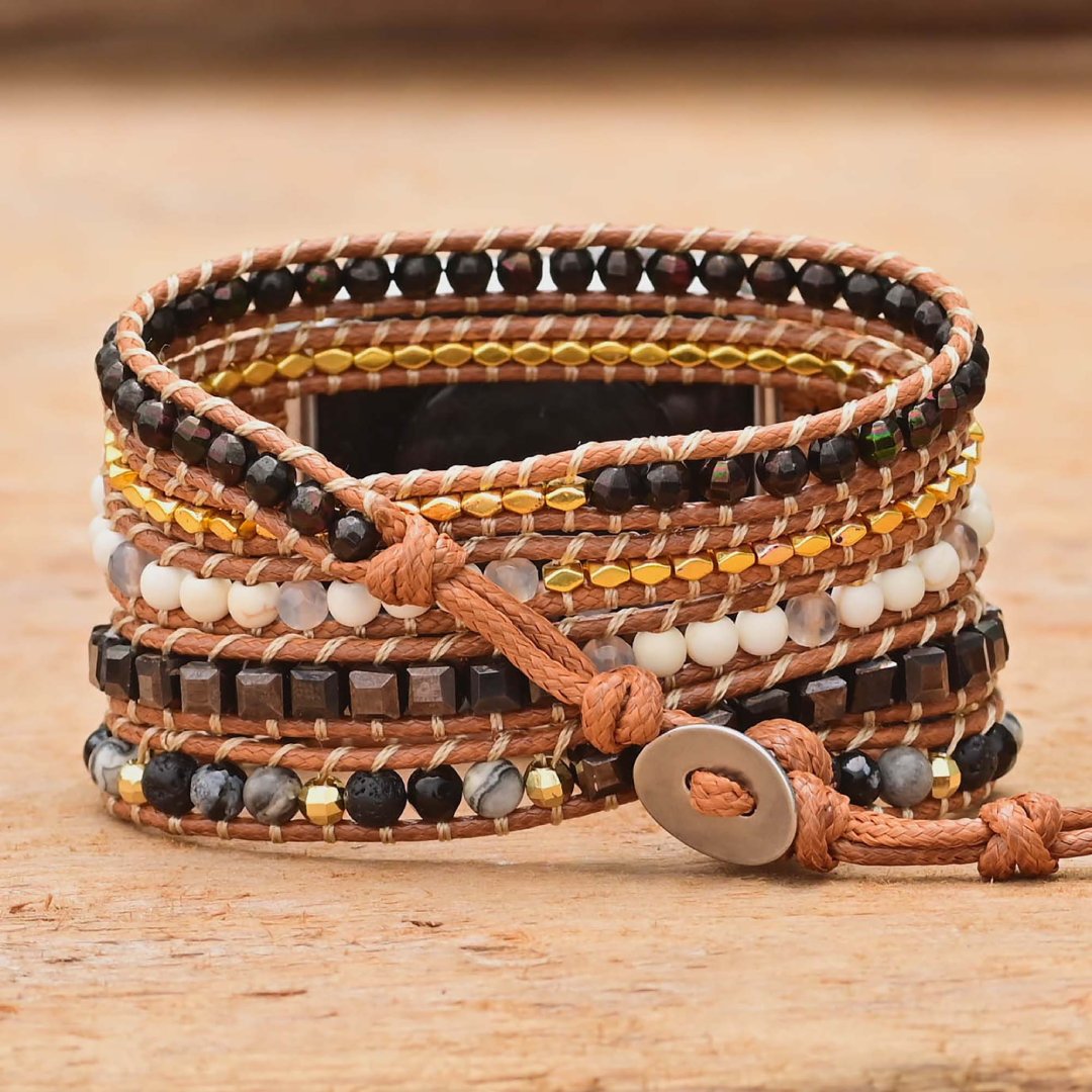 Retro Natural Onyx Apple Watch Strap - Apple Watch Straps - Pretland | Spiritual Crystals & Jewelry