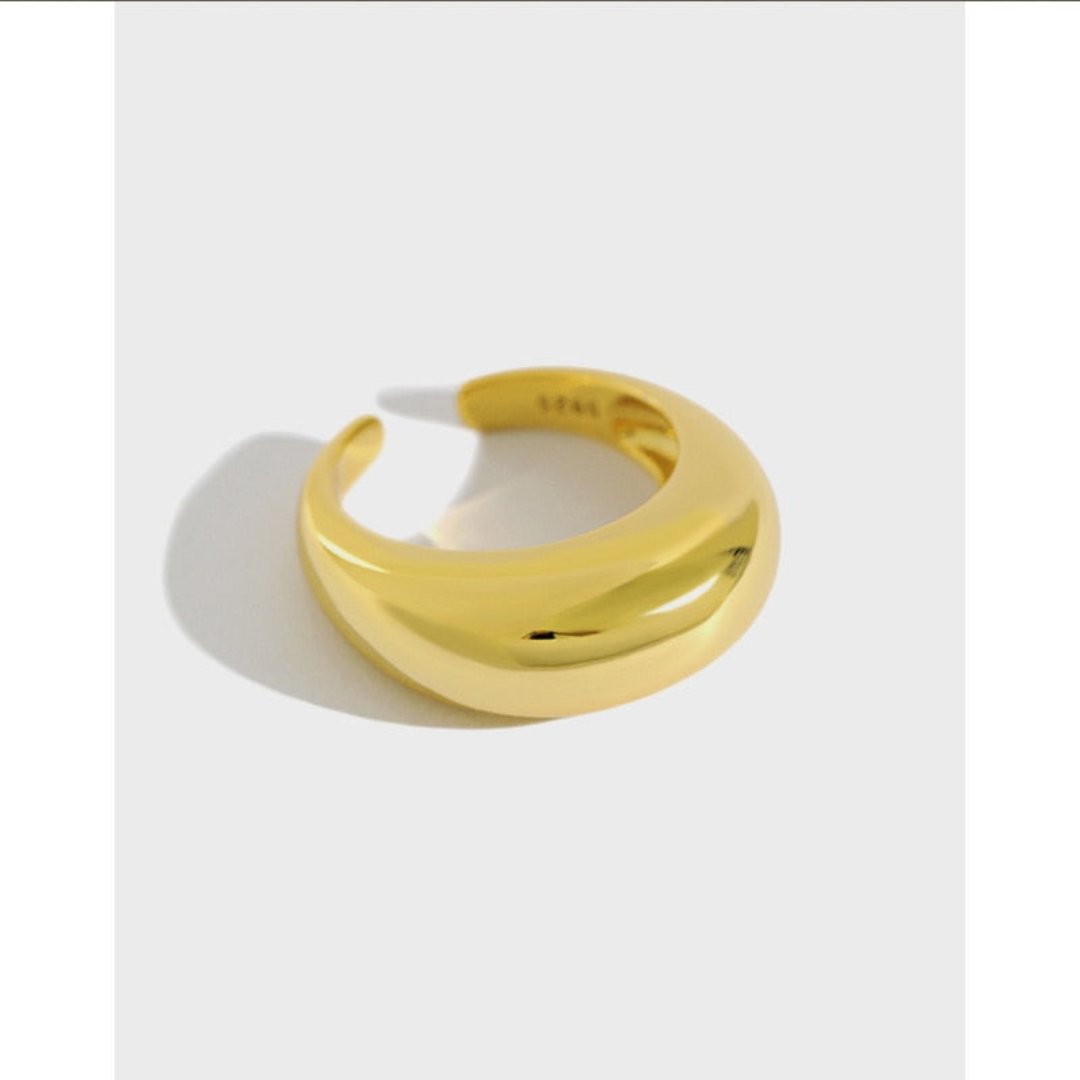 Syllo 925 Sterling Silver Adjustable Ring - Gold - Rings - Pretland | Spiritual Crystals & Jewelry