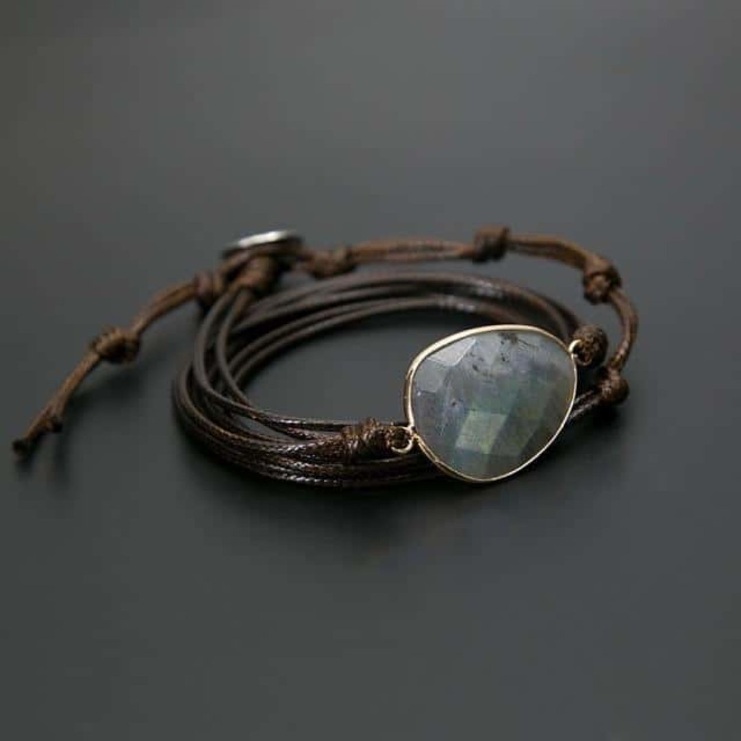 Boho Labradorite Bracelet - Wrap Bracelets - Pretland | Spiritual Crystals & Jewelry
