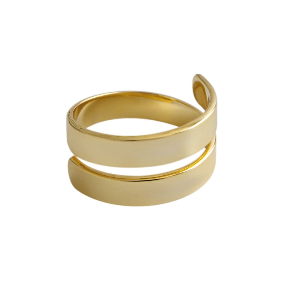 Spiral 925 Sterling Silver Adjustable Ring - Rings - Pretland | Spiritual Crystals & Jewelry