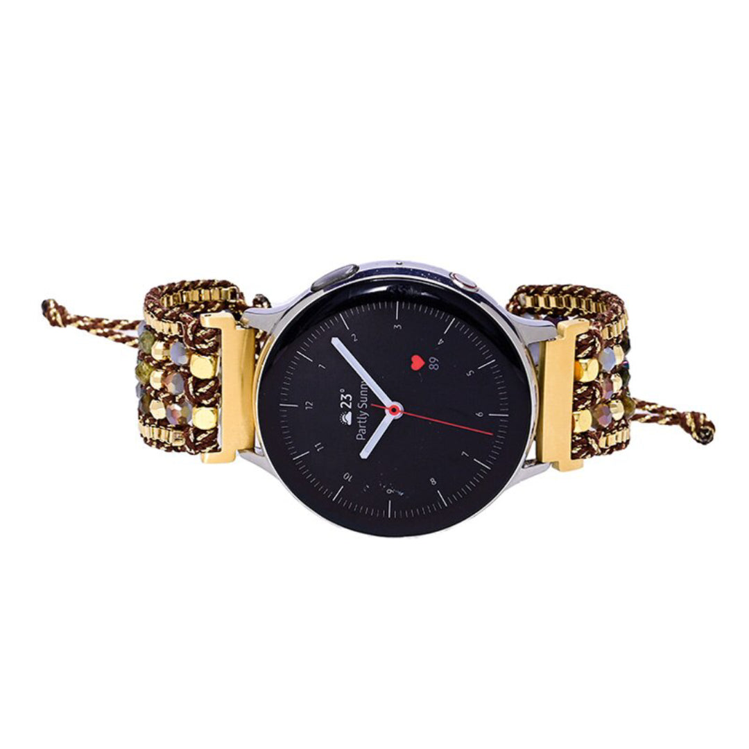 Natural Hematite Stone Samsung Watch Strap - Samsung Watch Straps - Pretland | Spiritual Crystals & Jewelry