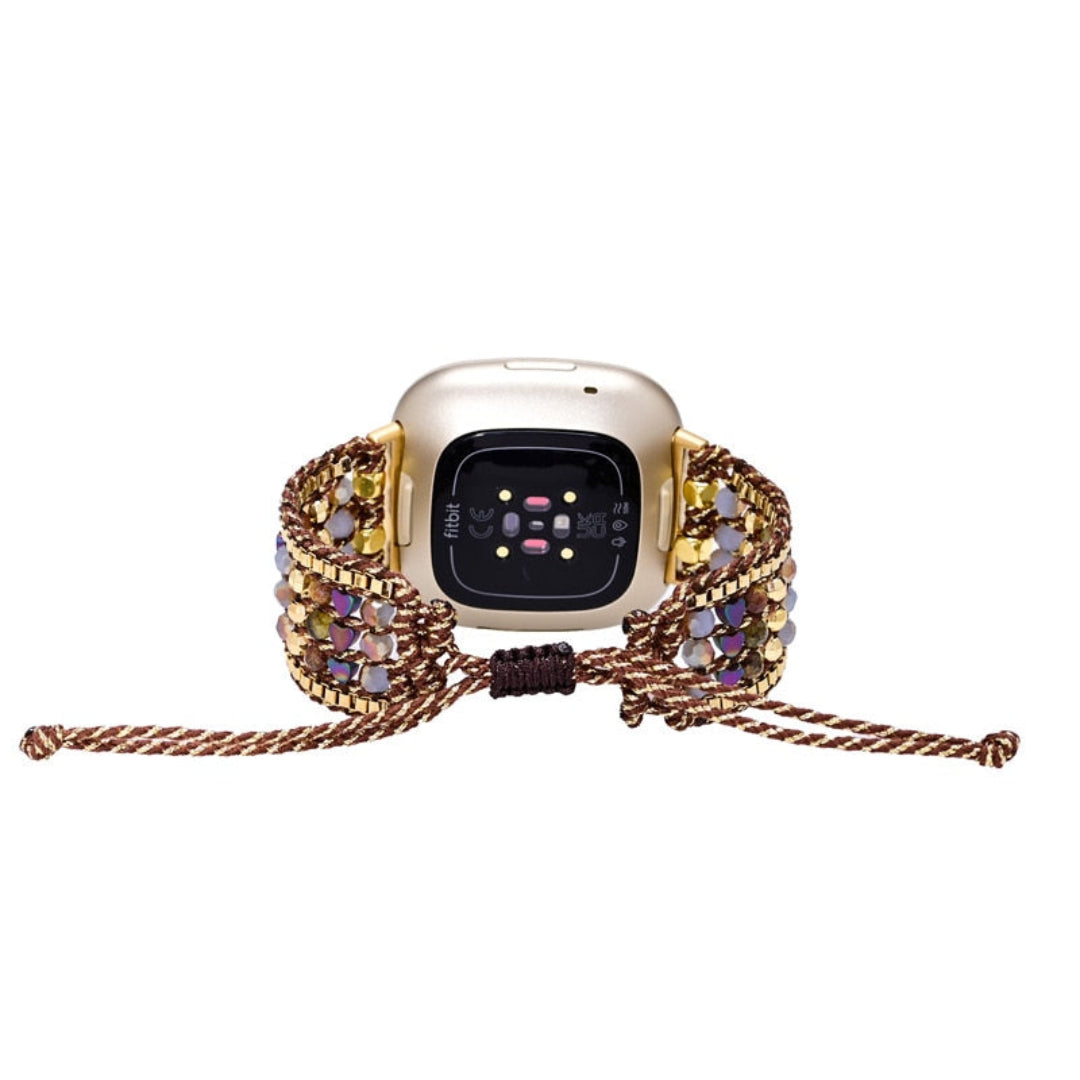 Natural Hematite Stone Fitbit Watch Strap - Fitbit Watch Strap - Pretland | Spiritual Crystals & Jewelry