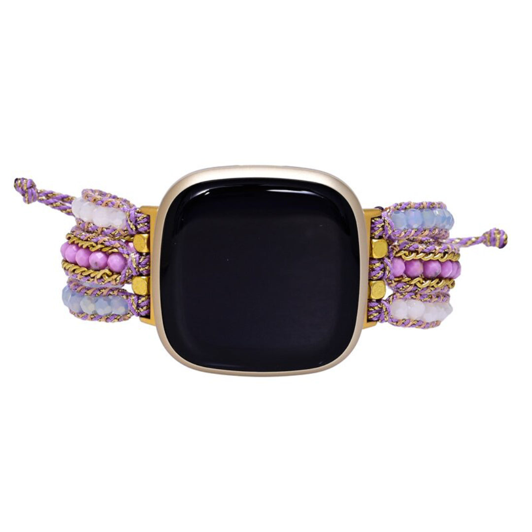 Boho Purple Stone Fitbit Watch Strap - Fitbit Watch Straps - Pretland | Spiritual Crystals & Jewelry