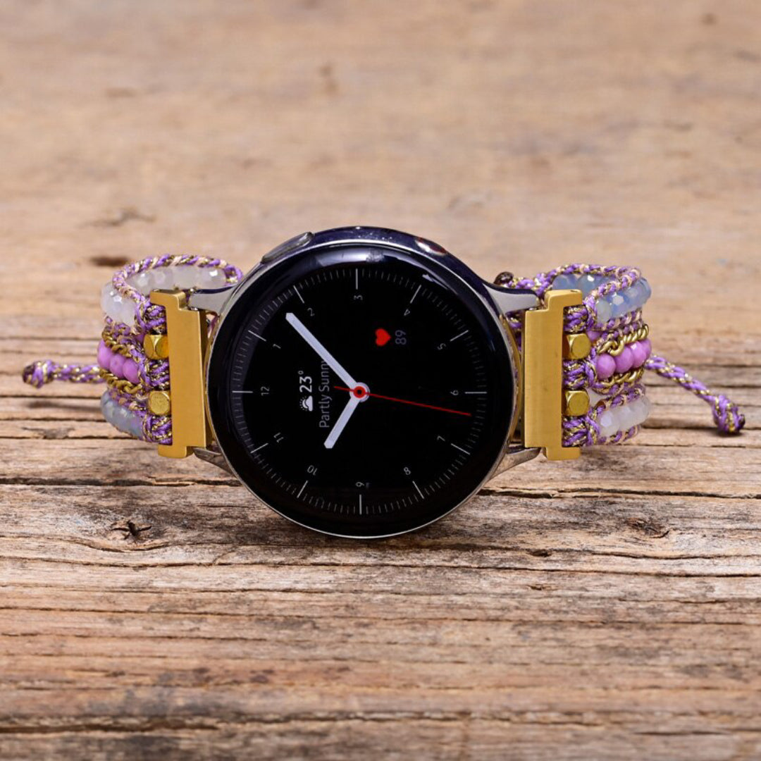 Purple Mica Samsung Watch Strap - Samsung Watch Straps - Pretland | Spiritual Crystals & Jewelry