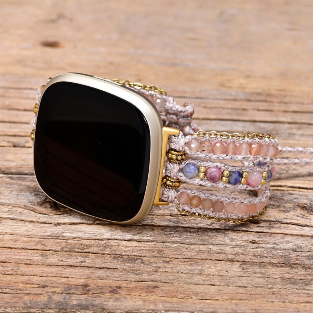 Bohemian Sunstone Fitbit Watch Strap - Fitbit Watch Straps - Pretland | Spiritual Crystals & Jewelry