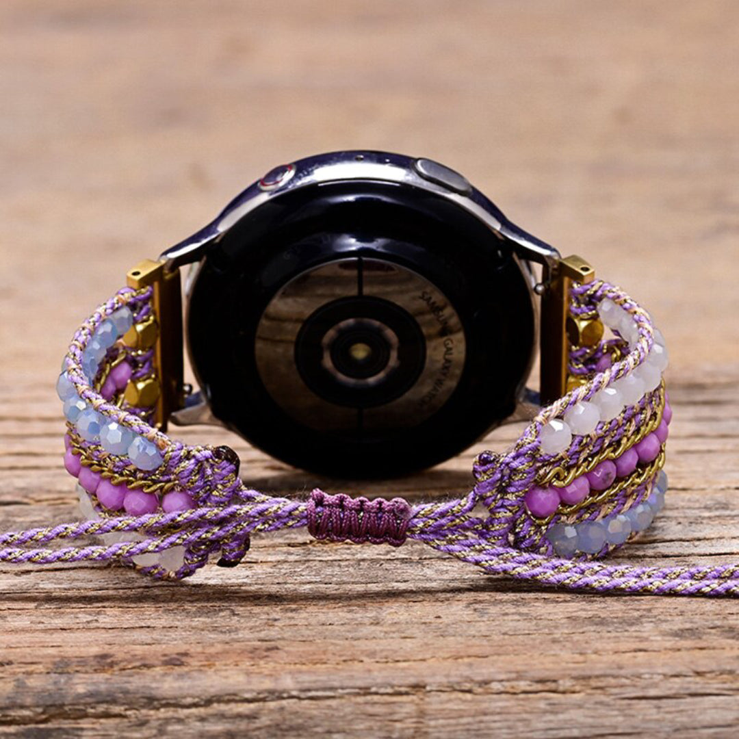 Purple Mica Samsung Watch Strap - Samsung Watch Straps - Pretland | Spiritual Crystals & Jewelry
