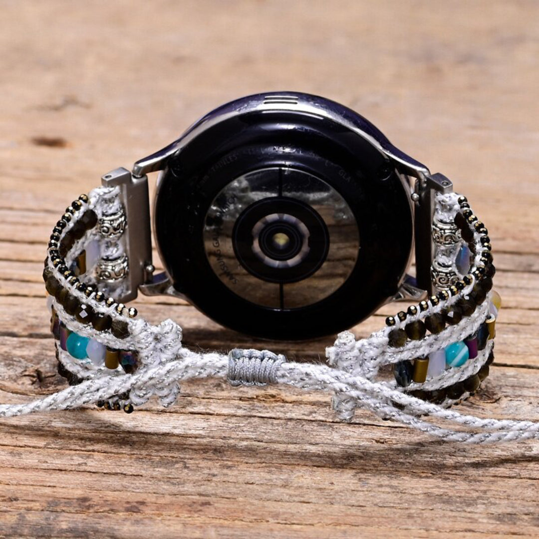 Exclusive Obsidian Samsung Watch Strap - Samsung Watch Straps - Pretland | Spiritual Crystals & Jewelry