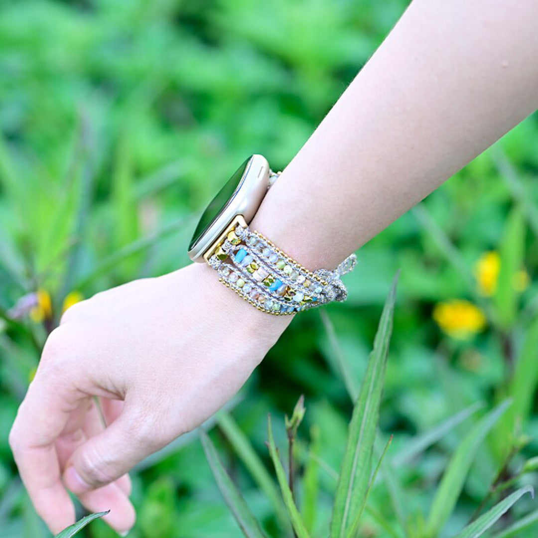 Gorgeous Agate Fitbit Watch Strap - Fitbit Watch Straps - Pretland | Spiritual Crystals & Jewelry