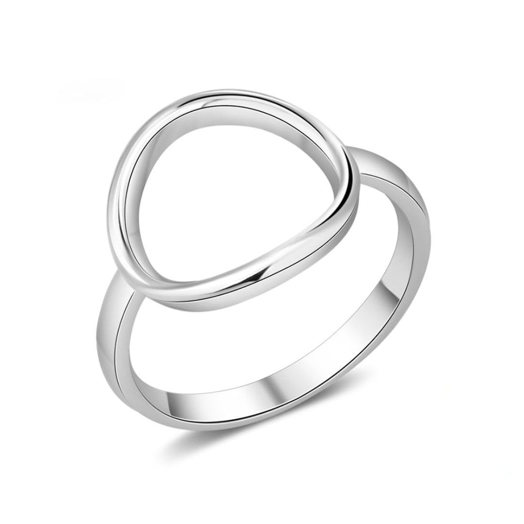 Chic Minimalist 925 Sterling Silver Ring - Rings - Pretland | Spiritual Crystals & Jewelry