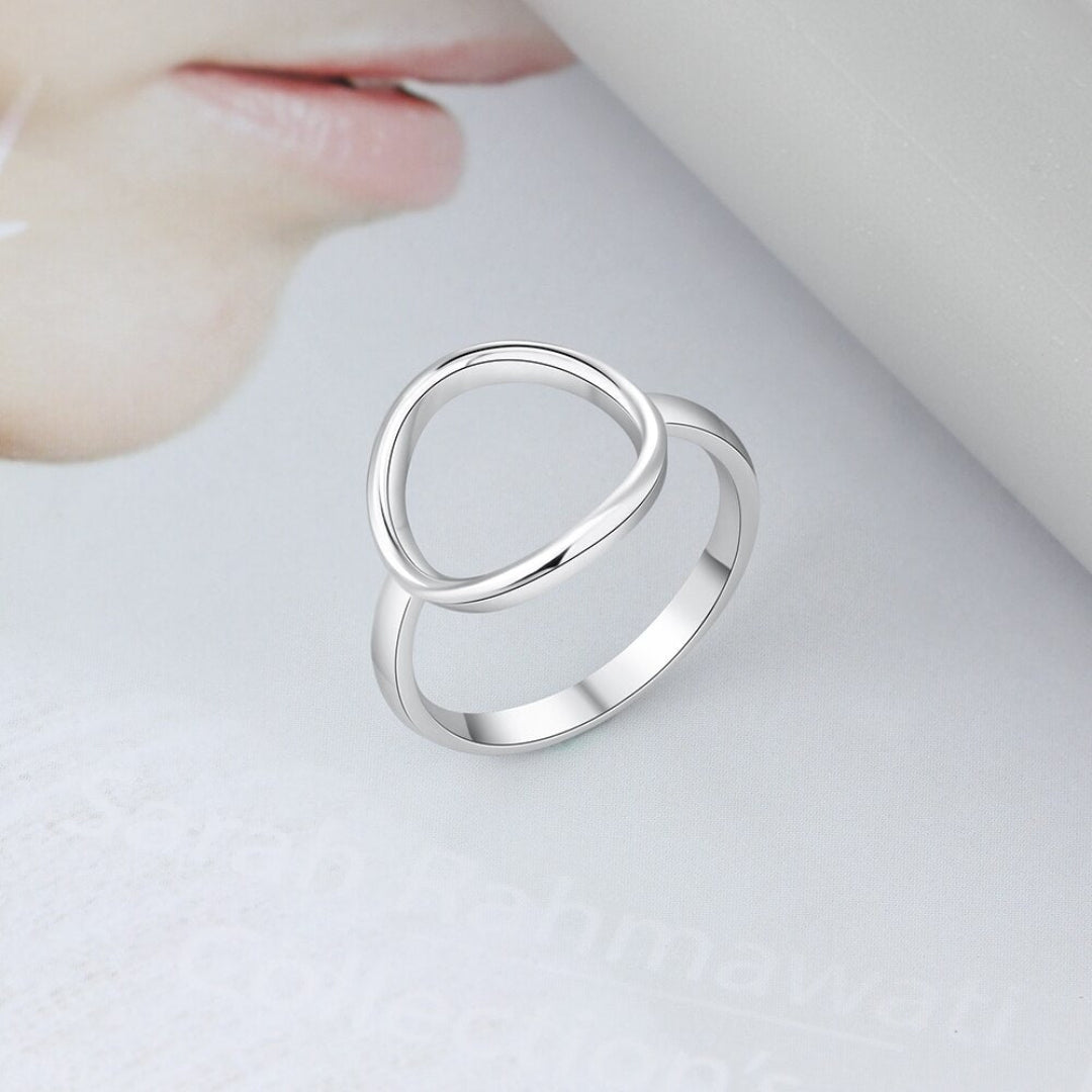 Chic Minimalist 925 Sterling Silver Ring - Rings - Pretland | Spiritual Crystals & Jewelry