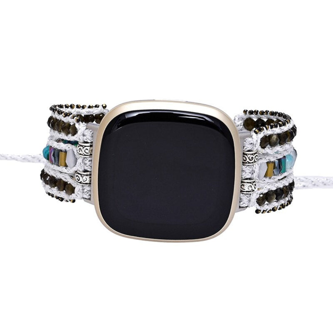 Exclusive Obsidian Fitbit Watch Strap - Fitbit Watch Straps - Pretland | Spiritual Crystals & Jewelry