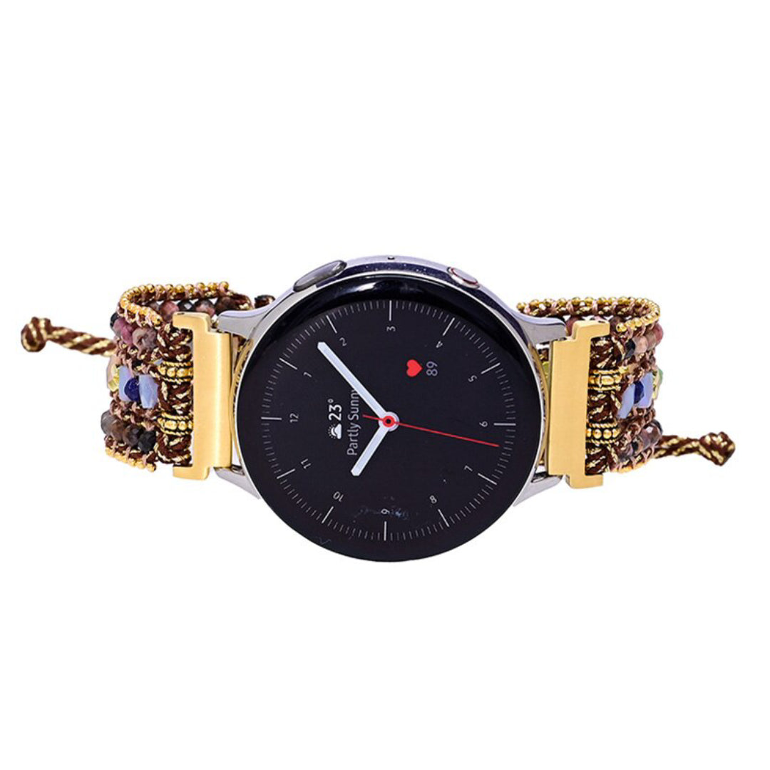 Boho Rhodochrosite Samsung Watch Strap - Samsung Watch Straps - Pretland | Spiritual Crystals & Jewelry