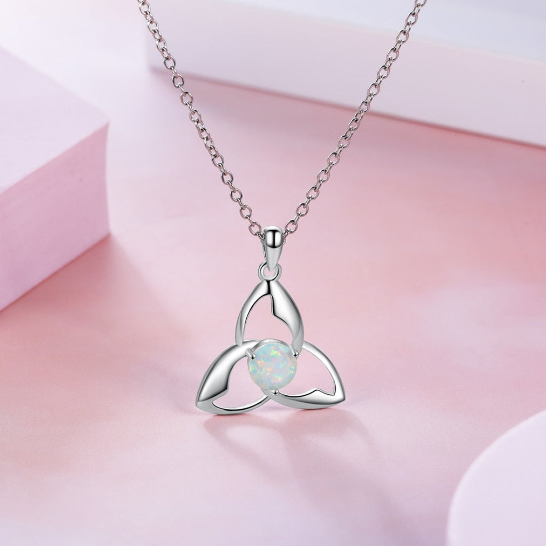 Chic White Fire Opal Pendant - Pendants - Pretland | Spiritual Crystals & Jewelry