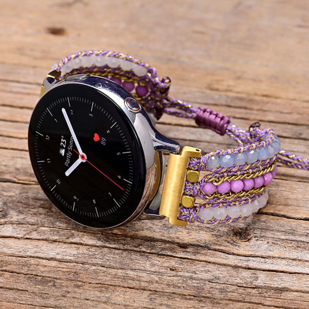 Purple Mica Samsung Watch Strap - Samsung Watch Straps - Pretland | Spiritual Crystals & Jewelry