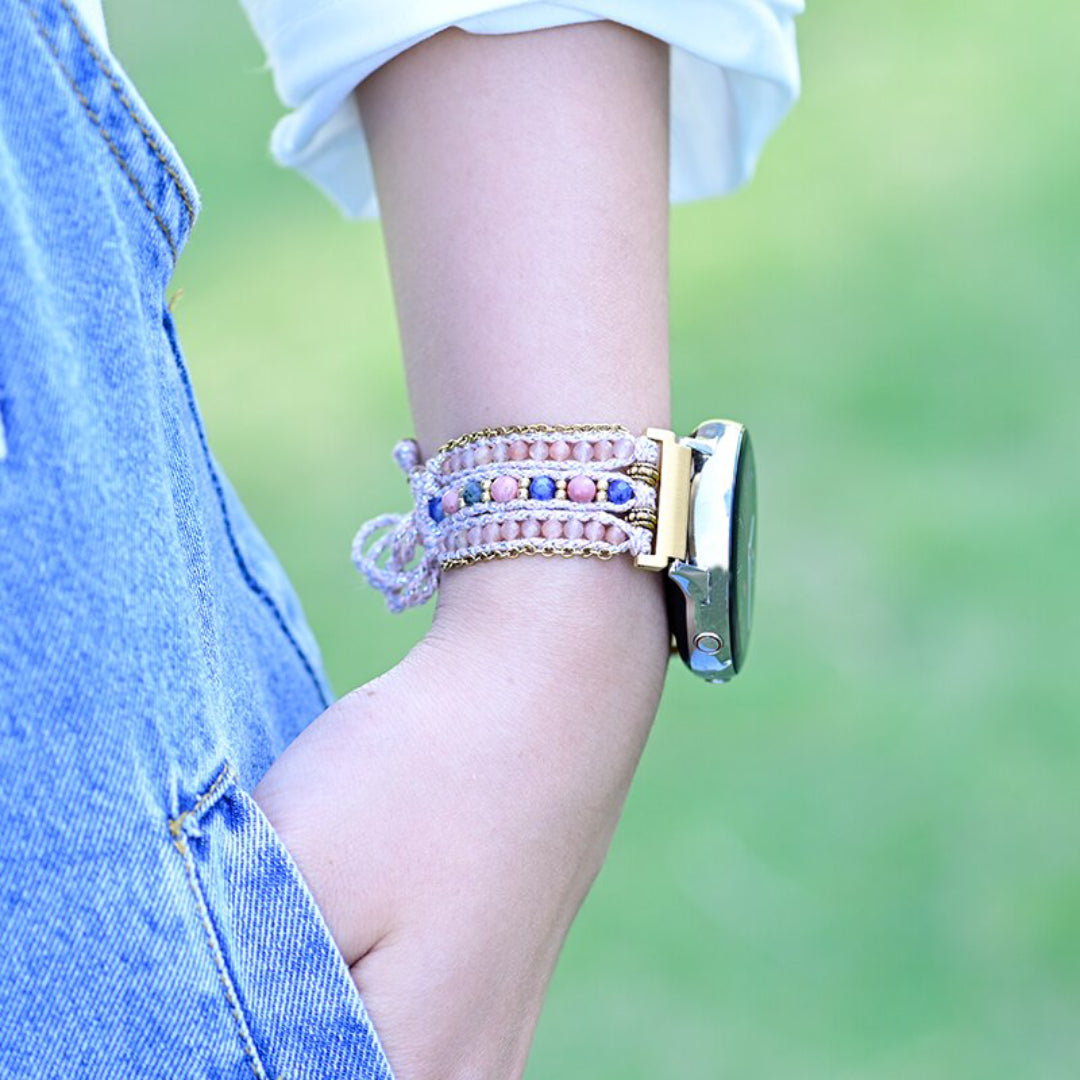 Bohemian Sunstones Samsung Watch Strap - Samsung Watch Straps - Pretland | Spiritual Crystals & Jewelry