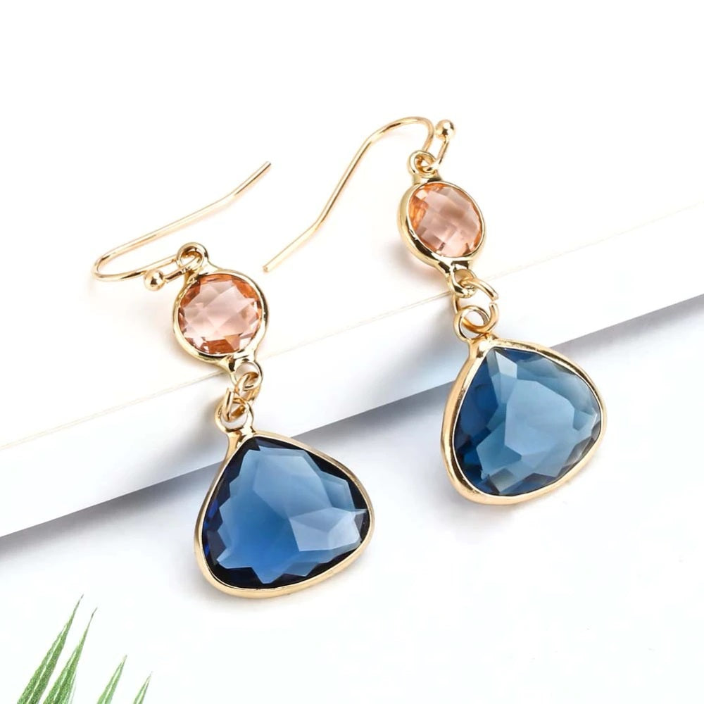 Spiritual Topaz Drop Earrings - Earrings - Pretland | Spiritual Crystals & Jewelry
