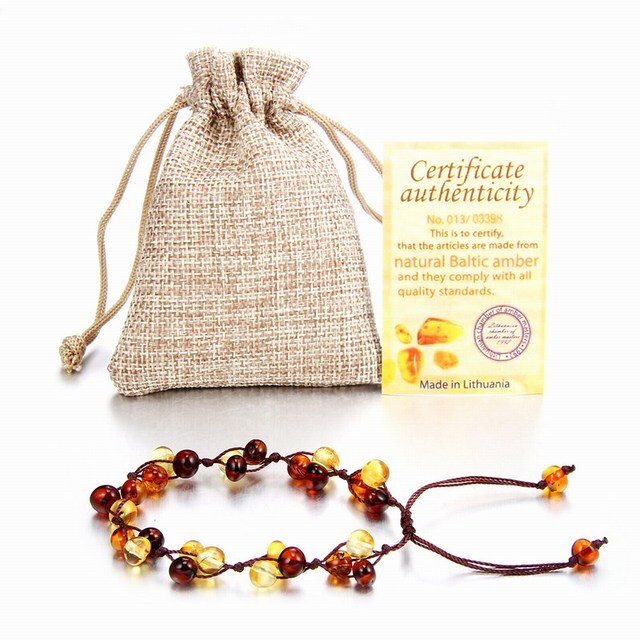 Amber Stone Bracelet - 3 colors / adult - Bracelets & Bangles - Pretland | Spiritual Crystals & Jewelry
