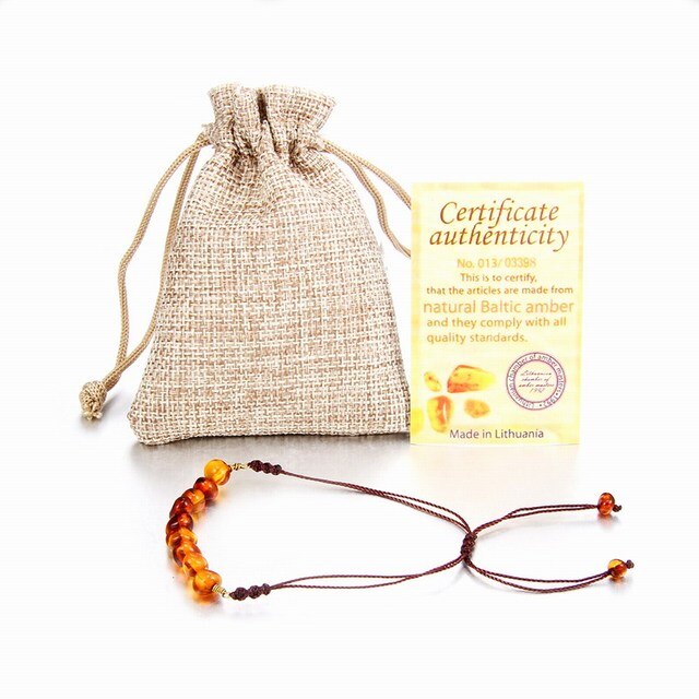 Amber Stone Bracelet - 1 color / adult - Bracelets & Bangles - Pretland | Spiritual Crystals & Jewelry