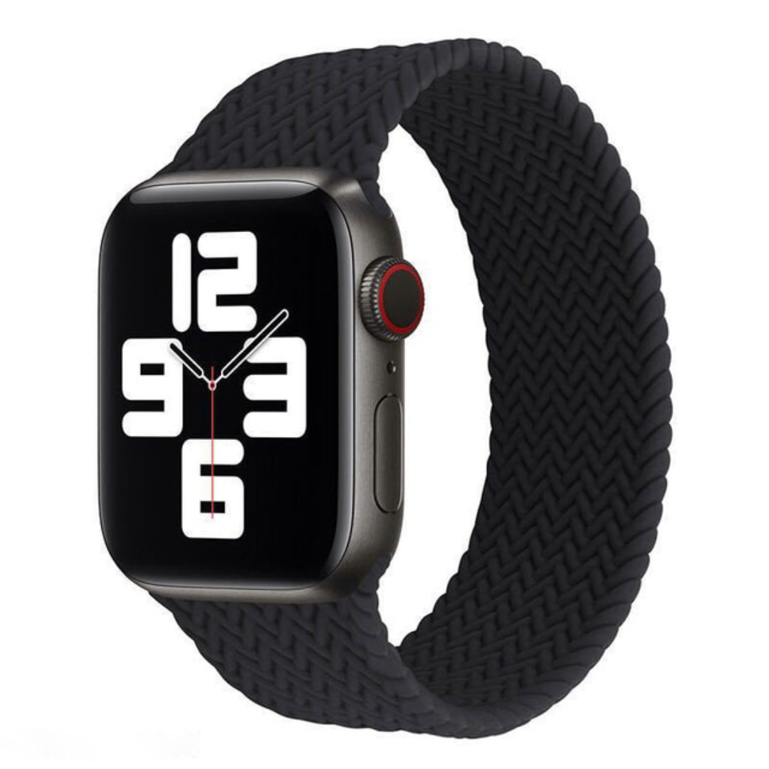 Braided Solo Black Apple Watch Strap - Apple Watch Straps - Pretland | Spiritual Crystals & Jewelry