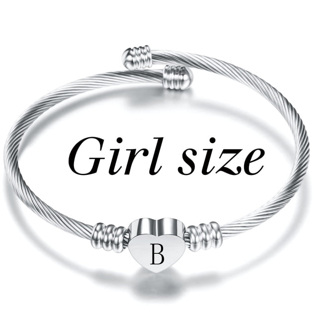 Letter Bracelet - B - Bangles - Pretland | Spiritual Crystals & Jewelry