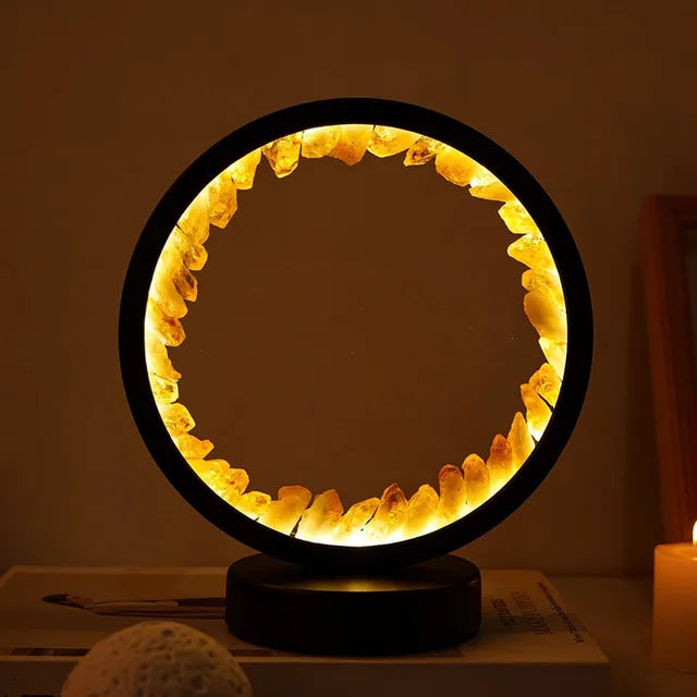 Spiritual Chakra Energy Citrine Lamp