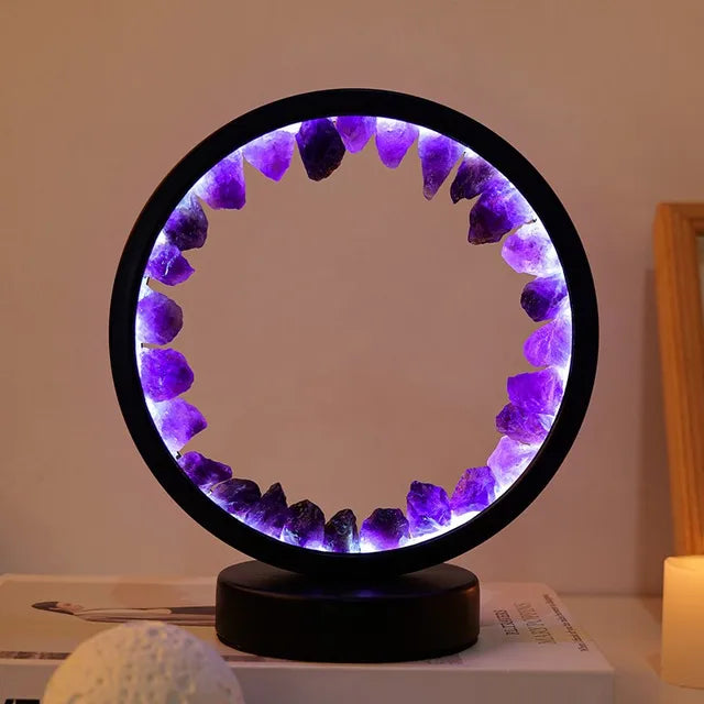 Spiritual Chakra Energy Amethyst Lamp