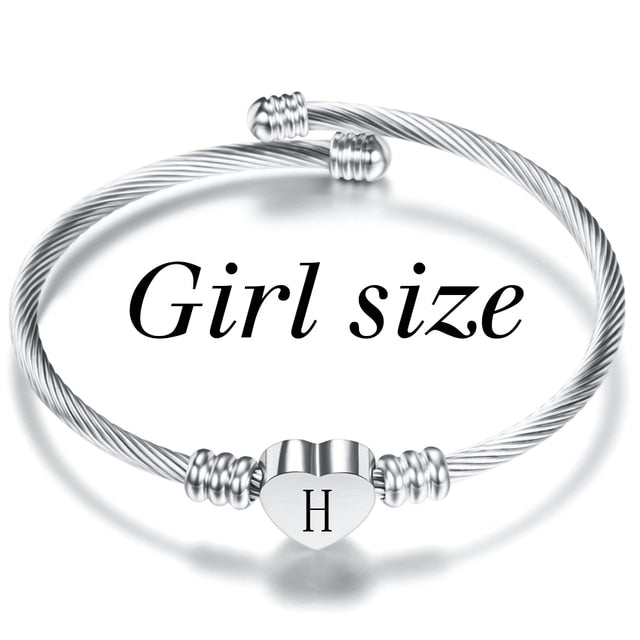 Letter Bracelet - H - Bangles - Pretland | Spiritual Crystals & Jewelry