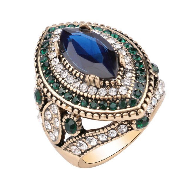 Historic Sapphire Persian Ring - Rings - Pretland | Spiritual Crystals & Jewelry