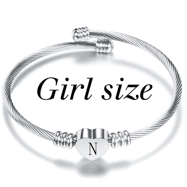 Letter Bracelet - N - Bangles - Pretland | Spiritual Crystals & Jewelry