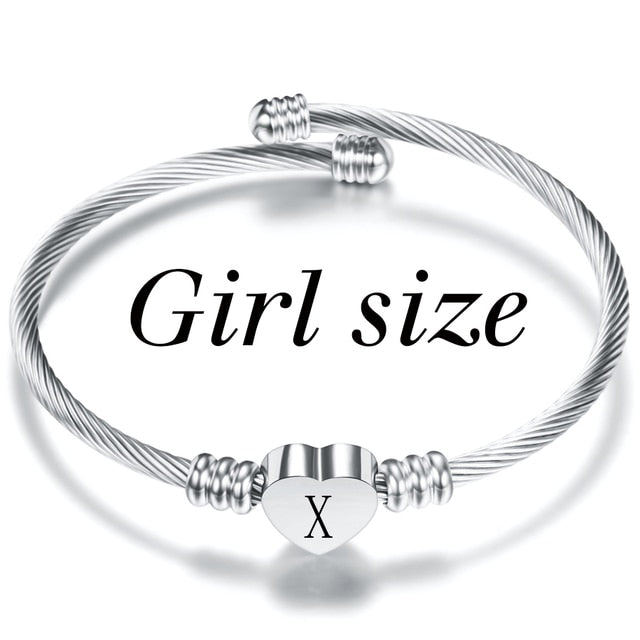 Letter Bracelet - X - Bangles - Pretland | Spiritual Crystals & Jewelry