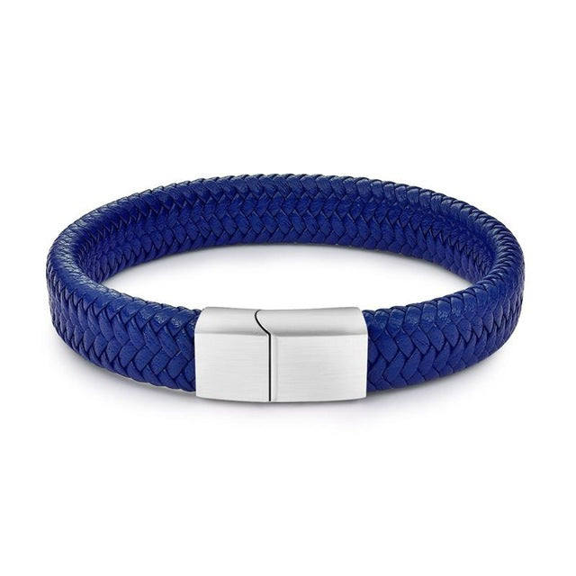 Genuine Leather Braided Bracelet - Bracelets - Pretland | Spiritual Crystals & Jewelry