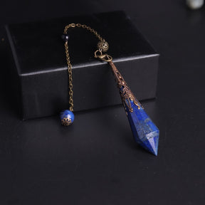 Natural Stone Amulet Pendulum - Lapis Lazuli - Natural Stones - Pretland | Spiritual Crystals & Jewelry