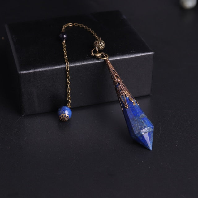 Natural Stone Amulet Pendulum - Lapis Lazuli - Natural Stones - Pretland | Spiritual Crystals & Jewelry