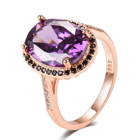 Luxury Amethyst Sterling Silver Ring - Rings - Pretland | Spiritual Crystals & Jewelry