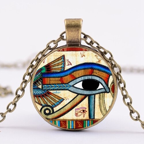 Egyptian Gods Power Mandala Necklace - Style 1 - Necklaces - Pretland | Spiritual Crystals & Jewelry