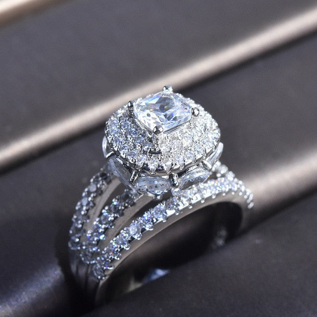 Romantic Luxury Silver Ring - Rings - Pretland | Spiritual Crystals & Jewelry
