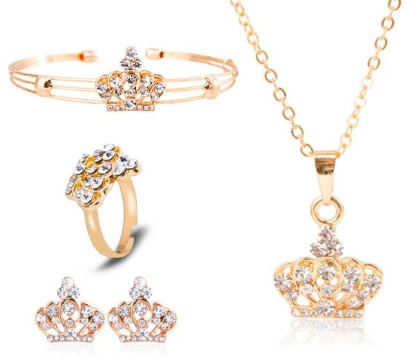 Crown Shaped Jewelry Set - Jewelry Sets - Pretland | Spiritual Crystals & Jewelry