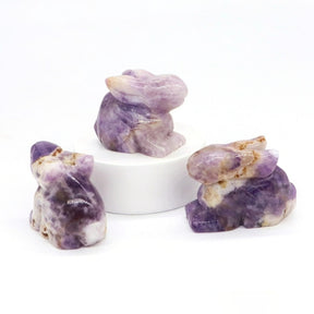 Sweet Rabbit Statue Natural Crystal Stone - Amethyst / 1PC - Spiritual Decors - Pretland | Spiritual Crystals & Jewelry
