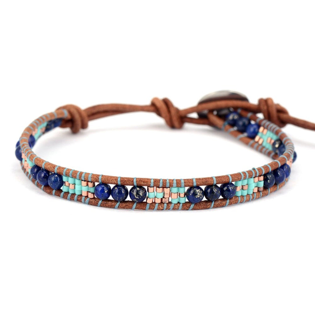 Spiritual Lapis Lazuli Handmade Bracelet - Bracelets - Pretland | Spiritual Crystals & Jewelry