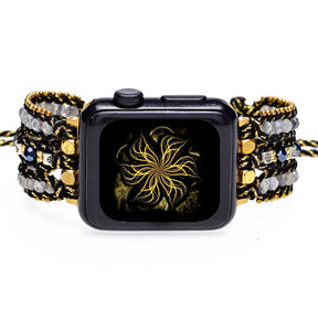 Charming Labradorite Wrap Apple Watch Strap - Apple Watch Straps - Pretland | Spiritual Crystals & Jewelry