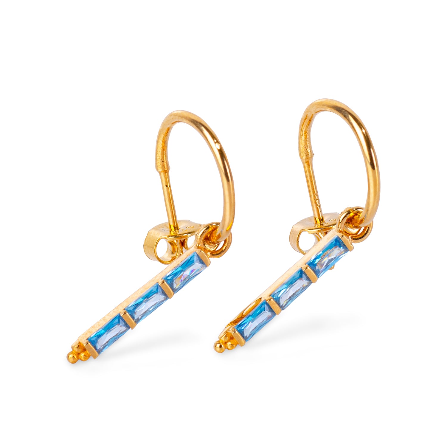 Theodora Topaz 24K Gold Earrings - Gold Vermeil Earrings - Pretland | Spiritual Crystals & Jewelry