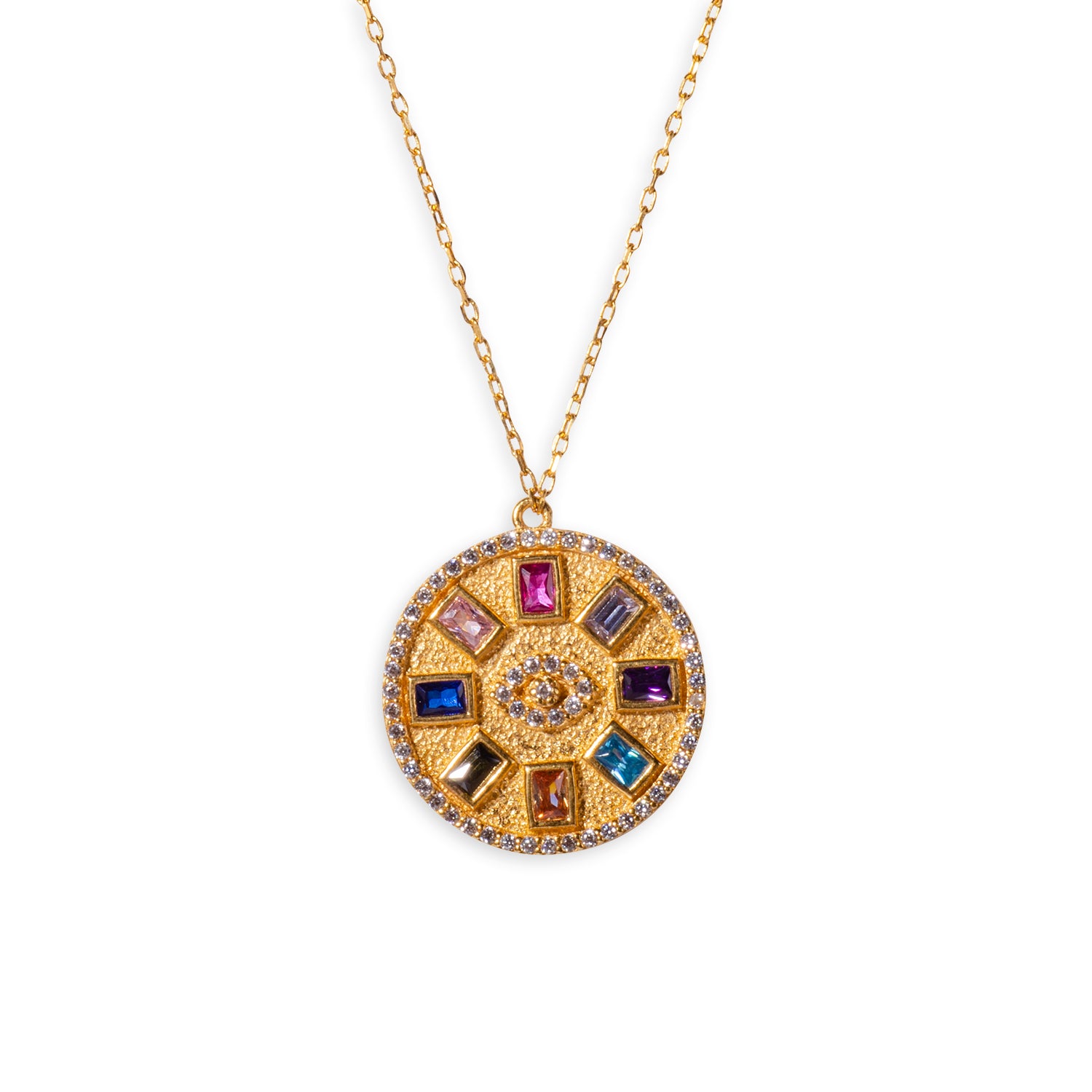 Talisman Chakra 24K Gold Necklace - Gold Vermeil Necklace - Pretland | Spiritual Crystals & Jewelry