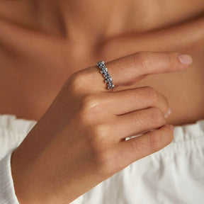 Rose Skull 925 Sterling Silver Adjustable Ring - Rings - Pretland | Spiritual Crystals & Jewelry